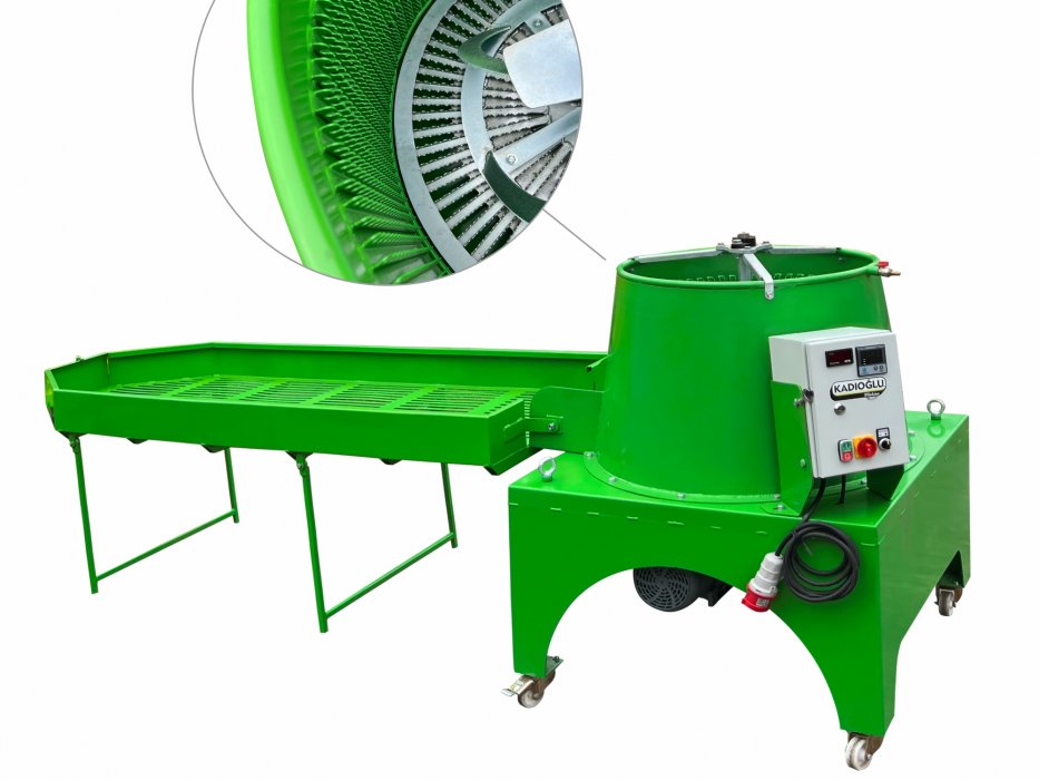 Kadıoğlu Nutmec280ED Walnut Peeling Machine with Mixer, Precise Speed Control and Steel Grinders - 280 Liters